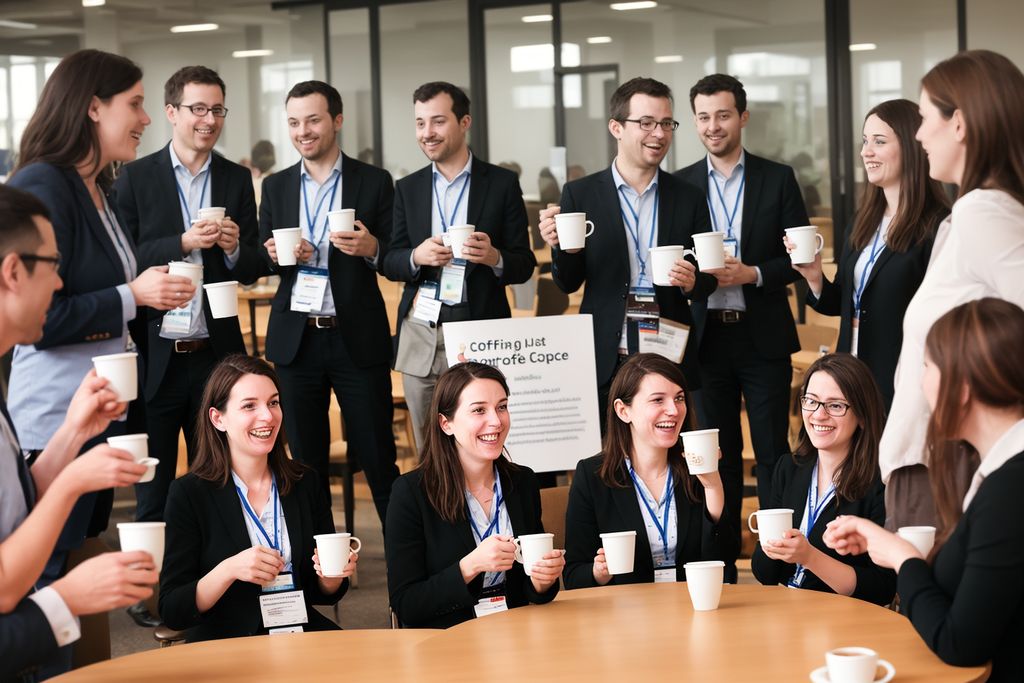 תמונה זו נוצרה על ידי NOVITA בינה מלאכותית קפה בכנסים מקצועיים