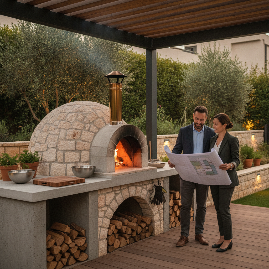תמונה זו נוצרה על ידי defaultImage בינה מלאכותית טאבונים,טאבון לגינה ישראל